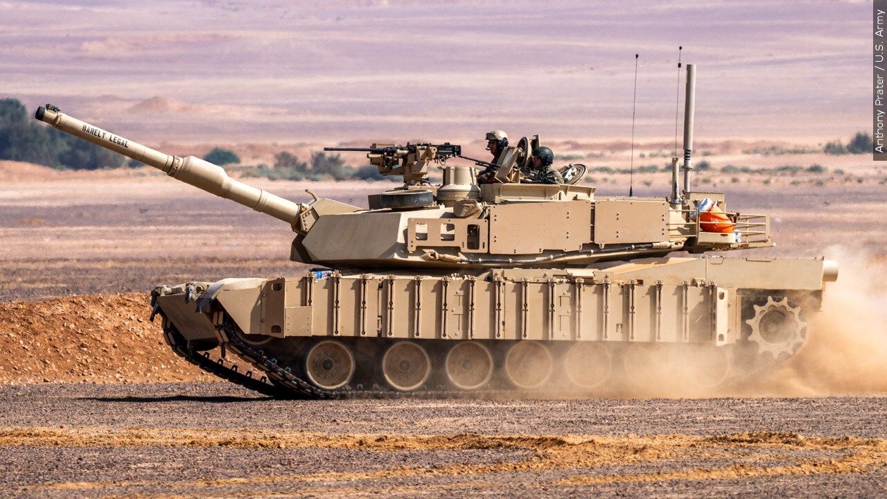 U.S. M1 Abrams tank mgn